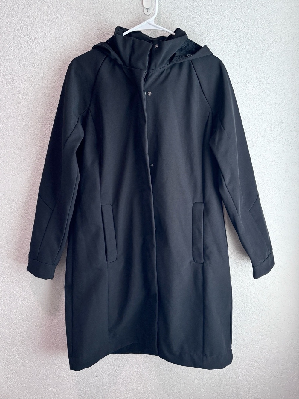 Mondetta Soft Shell Long Jacket Coat in Black Women’s Size Small